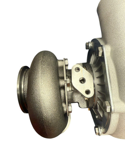JackSpania Racing 6262 Billet Wheel Turbo T3/T4 with dual V-band turbine housing, designed for high-performance engine applications.