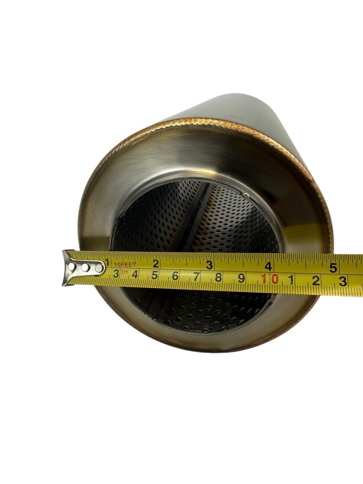 Stainless steel R-Series 12-inch resonator muffler with 3-inch inlet and outlet for universal exhaust systems by JackSpania Racing