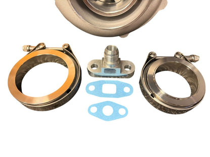 JackSpania Racing 6062 Billet Wheel Turbo T3 T4 dual Vband turbine housing for Gen 2 PTE 675HP+ engine parts