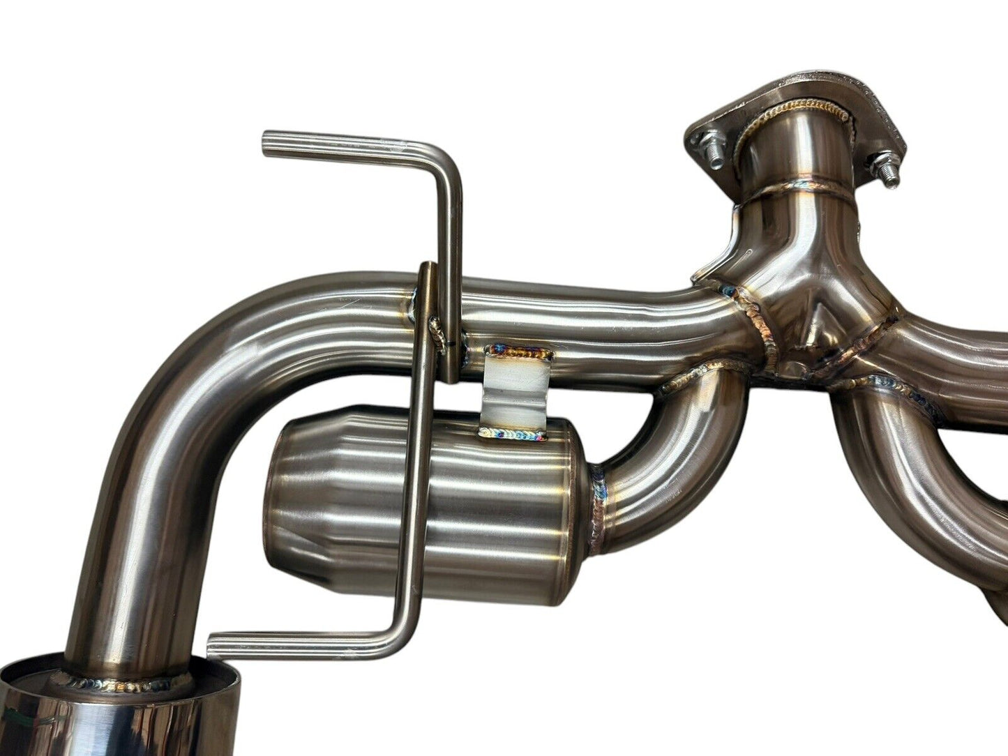 JackSpania Racing 2.5-inch Helmholtz axle back exhaust with dual wall tips for Subaru BRZ and Toyota GR86 2022+ models.