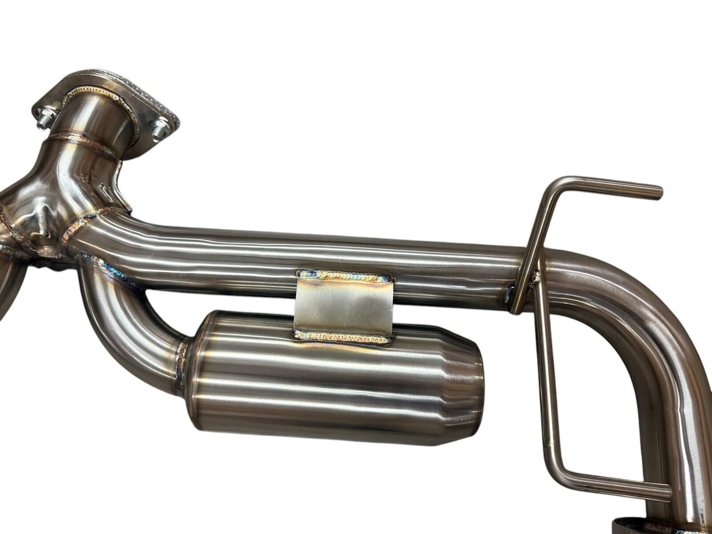 JackSpania Racing 2.5-inch Helmholtz Axle Back Exhaust with dual wall tips for Subaru BRZ and Toyota GR86 2022+ models.