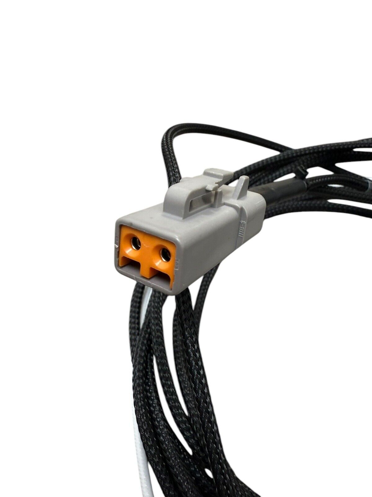 JackSpania Racing universal fuel pump relay wiring harness for engine parts, showing detailed wiring connections and assembly.
