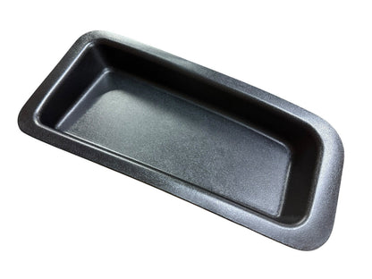 Interior dash delete removal tray for Honda Civic 1996-2000 EK by JackSpania Racing, showing the sleek black plastic tray.
