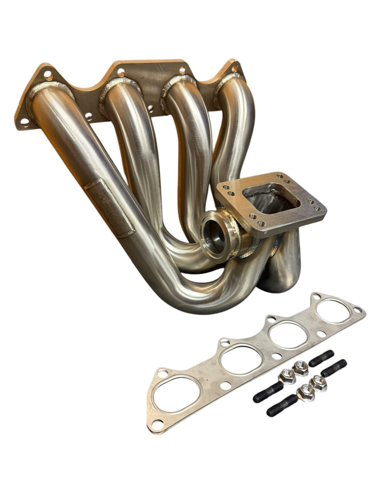 JackSpania Racing B D Series T3 T4 Top Mount Turbo Manifold for Honda Civic Si DC2, with 44mm exhaust port opening