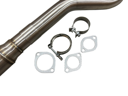 3-inch resonated high flow exhaust mid pipe for Subaru WRX STi, 2015-2025+, by JackSpania Racing, shown in the image.