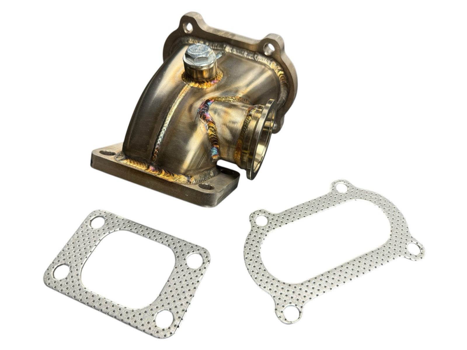 Turbo manifold for Honda Civic Si 2012-2015 by JackSpania Racing, K24Zx K24Z3 K24Z7, T3 44mm 304 steel exhaust part