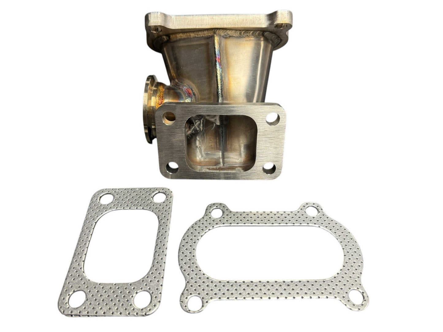 Turbo manifold for Honda Civic Si 2012-2015 by JackSpania Racing, 304 steel exhaust part with T3 44mm ports for K24Zx engine