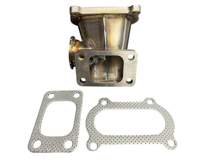 Turbo manifold for Honda Civic Si 2012-2015 by JackSpania Racing, 304 steel exhaust part with T3 44mm ports for K24Zx engine