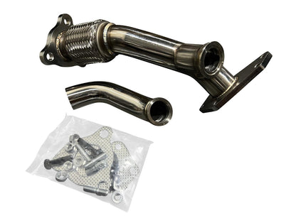 JackSpania Racing EWG external wastegate up pipe dump tube for Subaru Legacy Outback, 3-bolt exhaust part.
