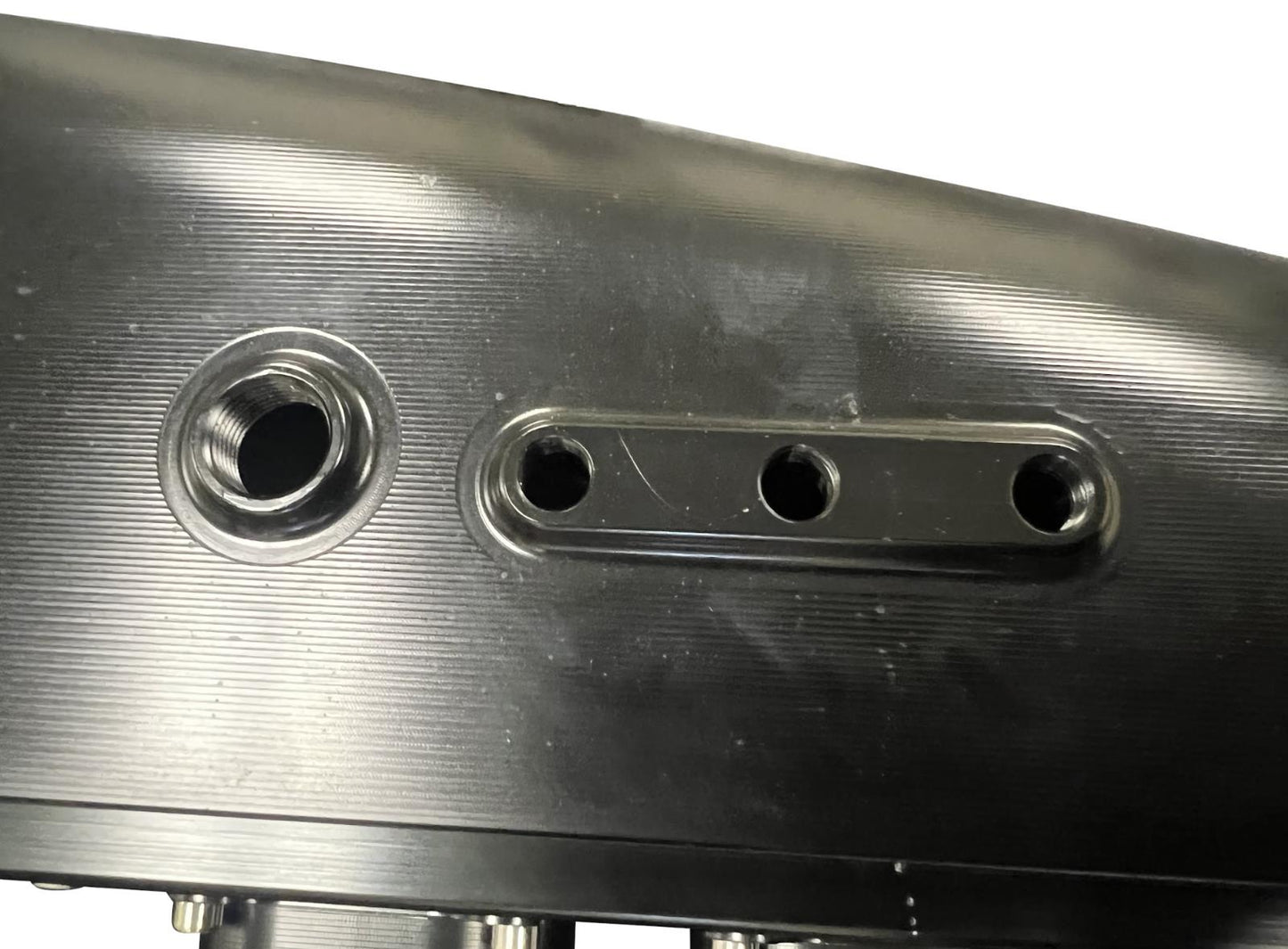 JackSpania Racing 2JZGE intake manifold with 12 injector fuel rail and throttle body, engine parts for performance upgrades.
