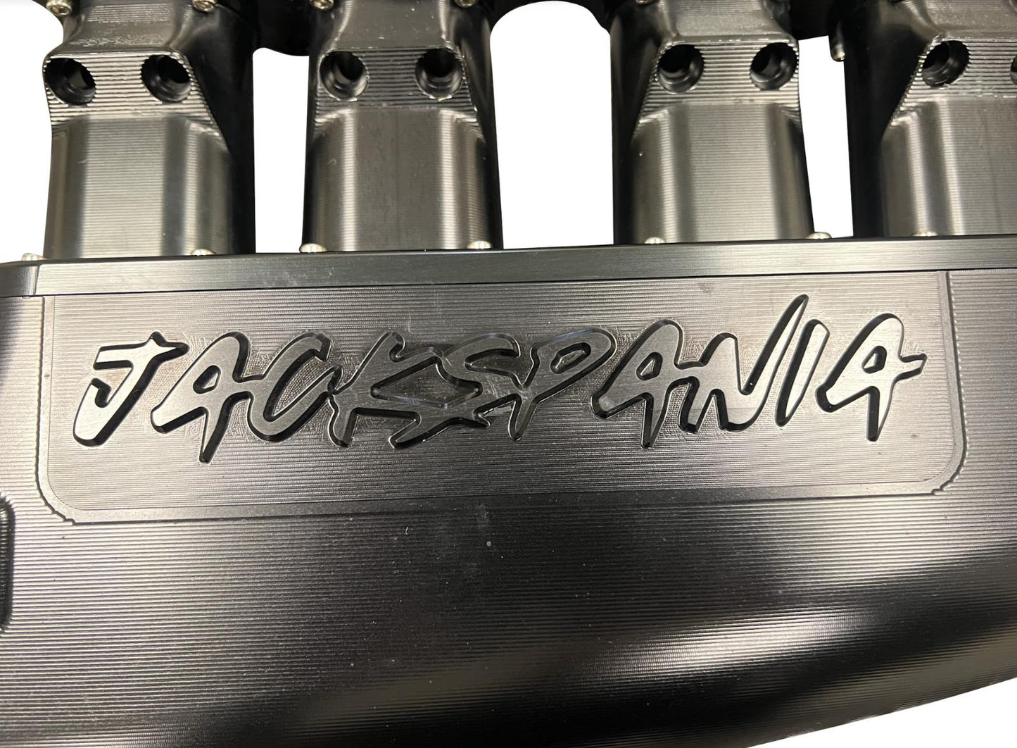 JackSpania Racing 2JZGE intake manifold with 12 injector fuel rail and throttle body, engine parts for Toyota 2JZ GE engine.