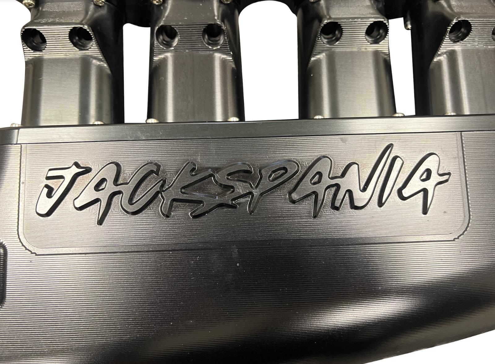 JackSpania Racing 2JZGE intake manifold with 12 injector fuel rail and throttle body, engine parts for Toyota 2JZ GE engine.