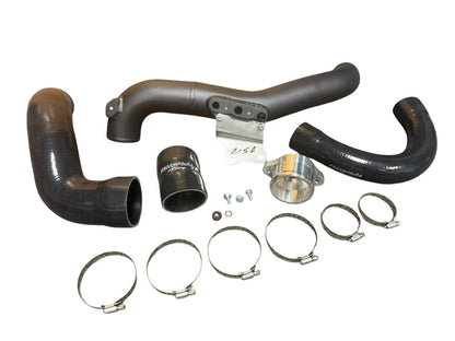 JackSpania Racing intercooler charge pipe upgrade for 2022+ Honda Civic 1.5T and 2023+ Acura Integra engine parts, metal pipe with connectors.