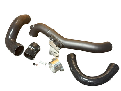 JackSpania Racing intercooler charge pipe upgrade for 2022+ Honda Civic 1.5T and 2023+ Acura Integra engine parts, metal pipe component.