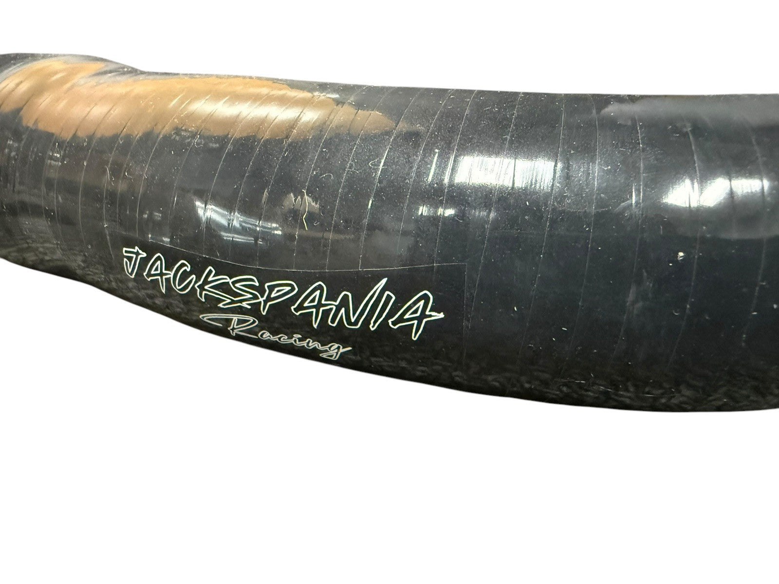 JackSpania Racing intercooler charge pipe upgrade for 2022+ Honda Civic 1.5T and 2023+ Acura Integra engine parts, metal piping with clamps.