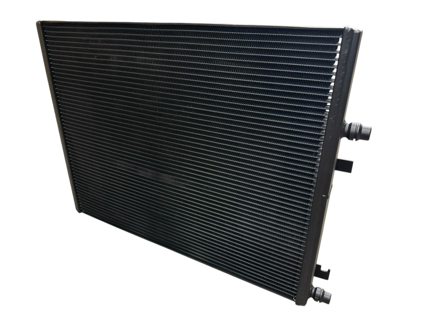 Heat exchanger radiator for BMW G30 G31 5 Series 520i 530i 540i, engine part by JackSpania Racing with visible fins and connectors.