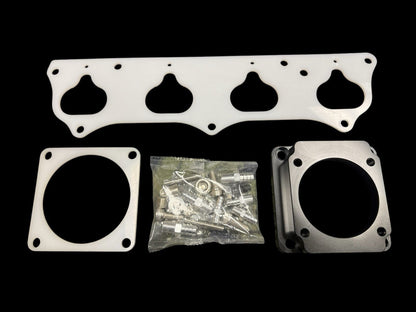 90mm Side Feed Intake Manifold Throttle Body Adapter to RBC Bolt Pattern 74mm TB