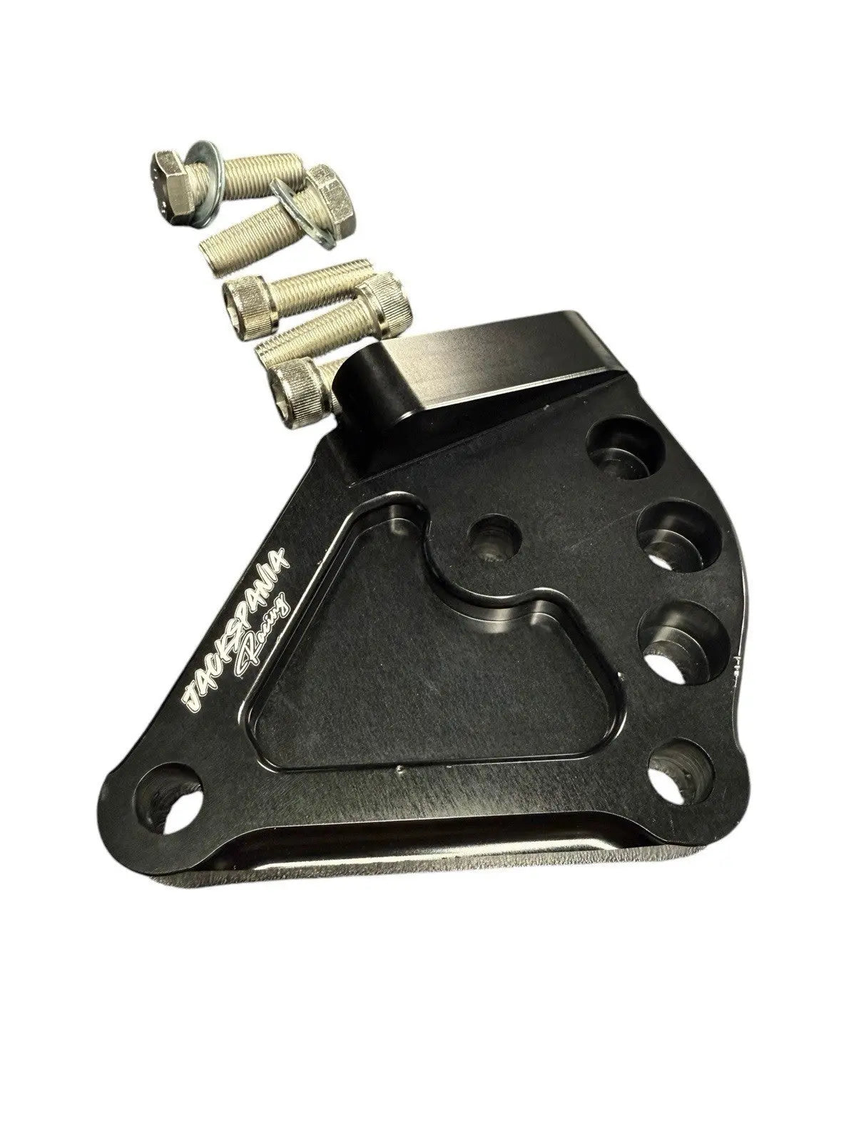 Jack Spania Racing K Series side mount pulley kit for Honda Acura RSX EP3 DC5 K Swap engine parts, includes pulleys and mounting hardware.