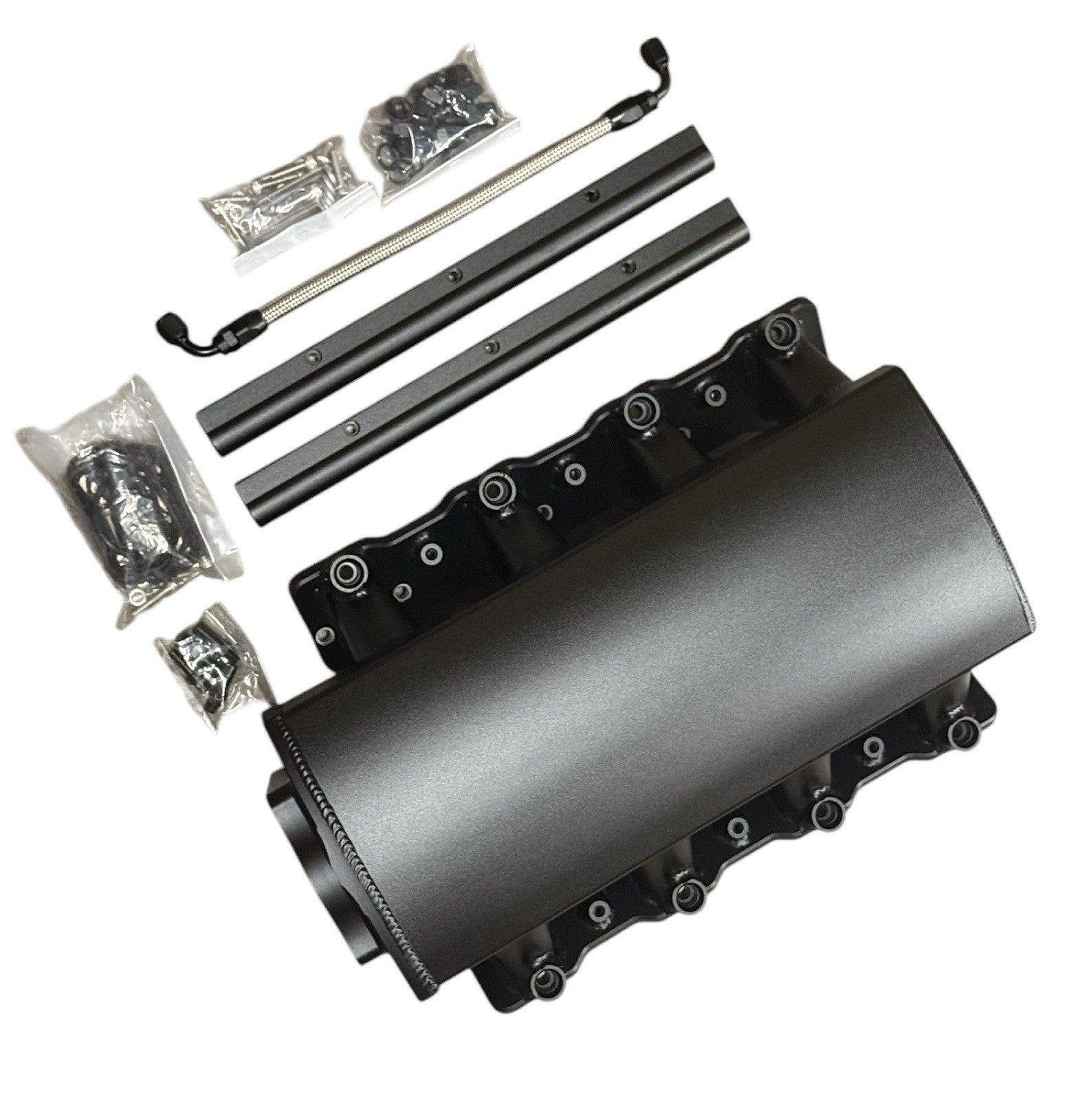 Low Profile LS3 L92 102 Fabricated Intake Manifold Fuel Rails Throttle Body TB