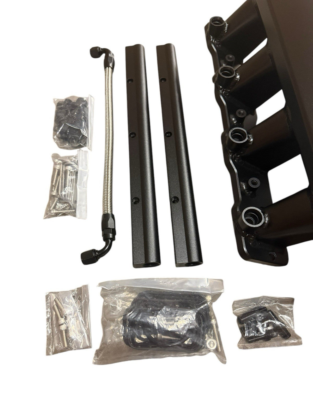 Low Profile LS3 L92 102 Fabricated Intake Manifold Fuel Rails Throttle Body TB