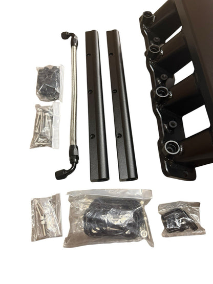 Low Profile LS3 L92 102 Fabricated Intake Manifold Fuel Rails Throttle Body TB