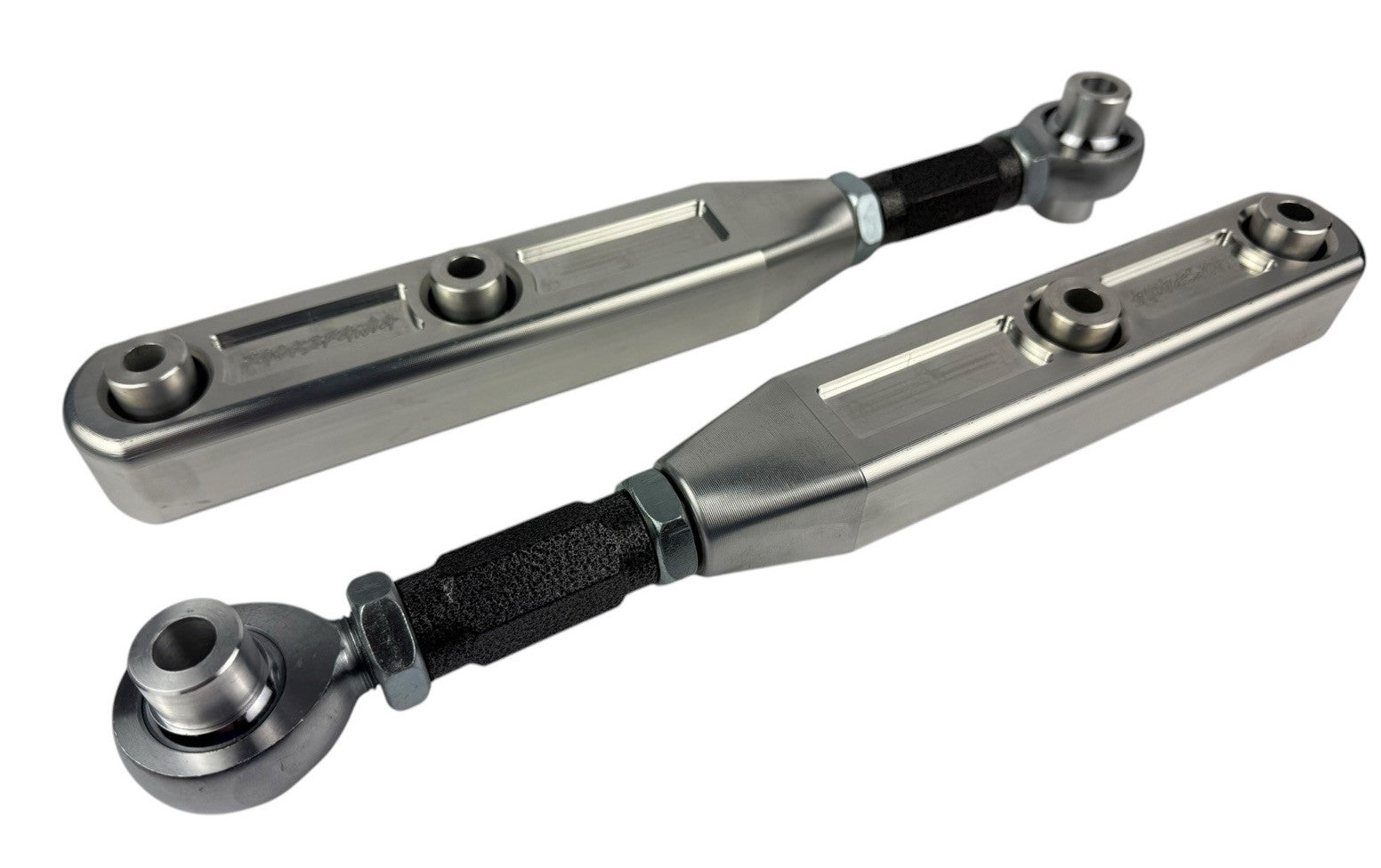 Billet spherical adjustable rear lower control arm for Honda Civic EG 92-95, suspension part by JackSpania Racing, shown in the image.
