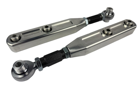 Billet spherical adjustable rear lower control arm for Honda Civic EG 92-95, suspension part by JackSpania Racing, shown in the image.