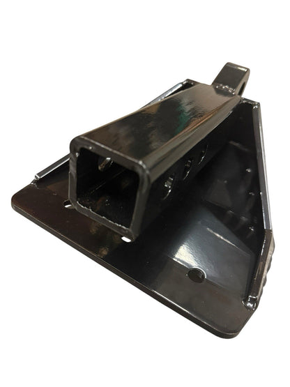 JackSpania Racing 2-inch universal hitch skid plate for Jeep, truck, SUV, Toyota Tacoma, 4Runner, and Ram engine protection.