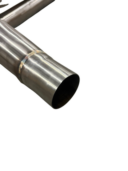 JackSpania Racing 3-inch exhaust muffler tip with long blast pipe, designed for Bosozoku style motorcycle exhaust modification.