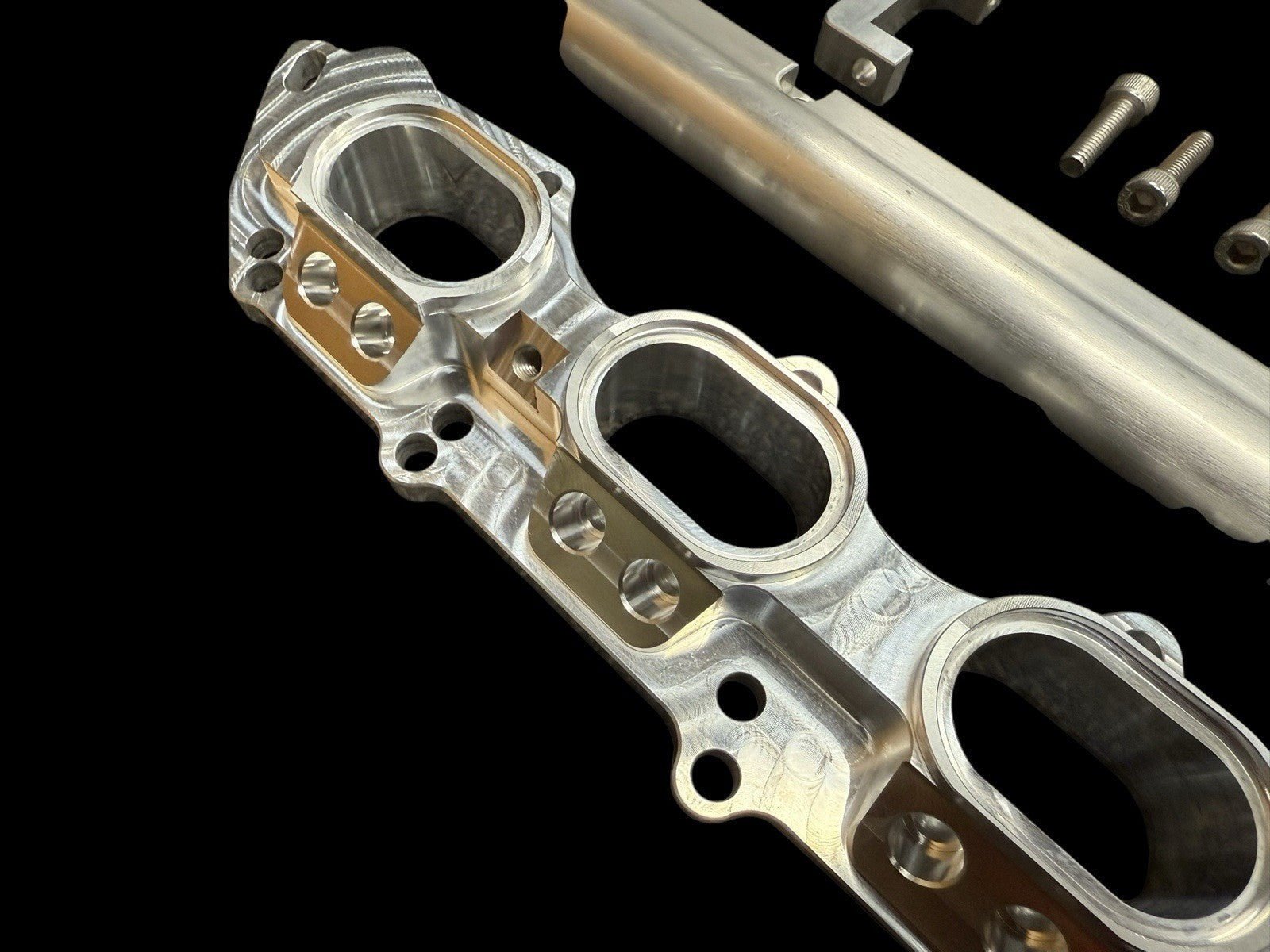 JackSpania Racing billet intake manifold adapter flange for B16, B18, K20, K24 engines with 4 or 8 injector ports.