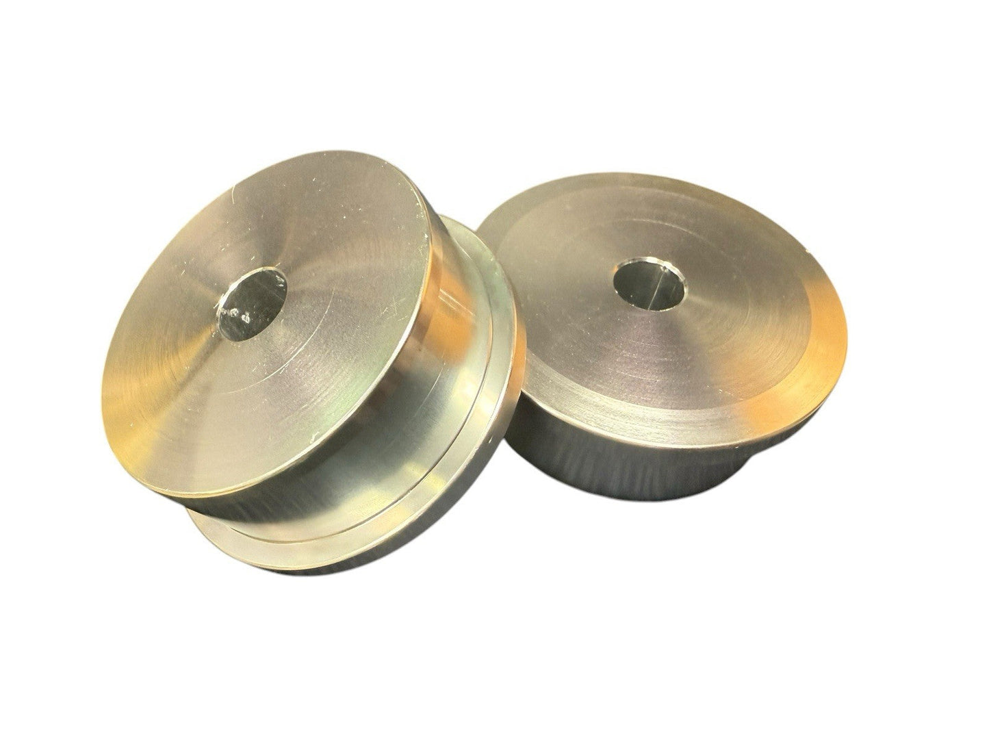 Set of two JackSpania Racing solid billet motor engine mount inserts for Honda Acura Civic EG EK swap, suspension parts.