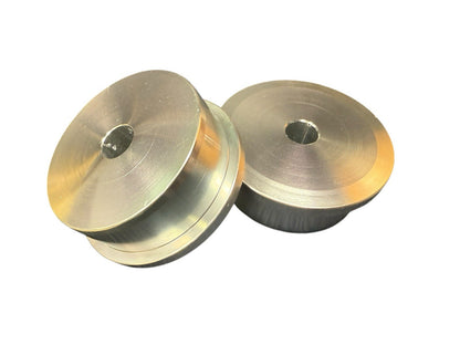 Set of two JackSpania Racing solid billet motor engine mount inserts for Honda Acura Civic EG EK swap, suspension parts.