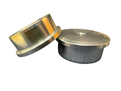 Set of two JackSpania Racing solid billet motor engine mount inserts for Honda Acura Civic EG EK swap suspension parts.