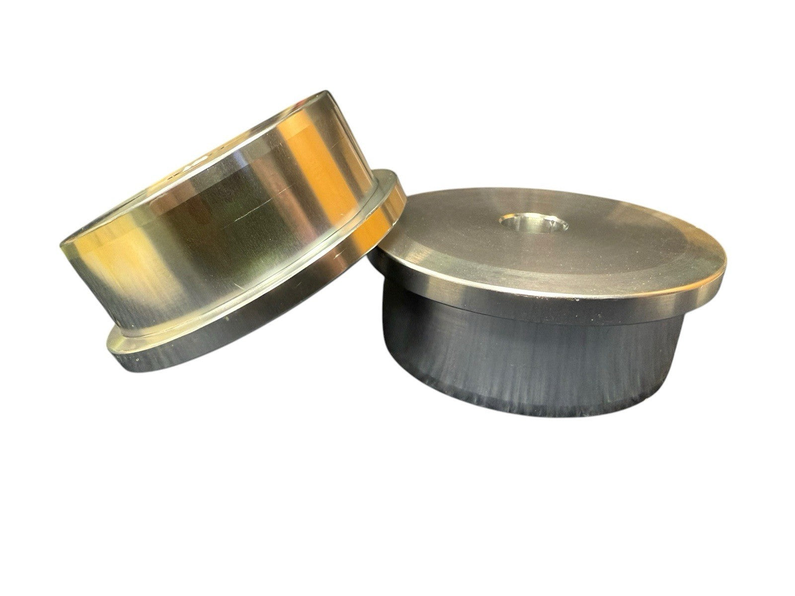 Set of two JackSpania Racing solid billet motor engine mount inserts for Honda Acura Civic EG EK engine swap, suspension parts.