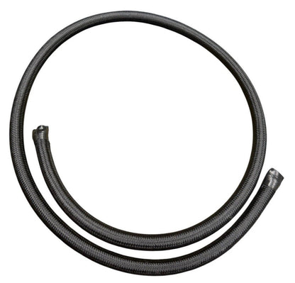 JackSpania Racing 6AN fuel line hose fitting kit with braided nylon and stainless steel fittings for oil and gas applications, 3 feet.
