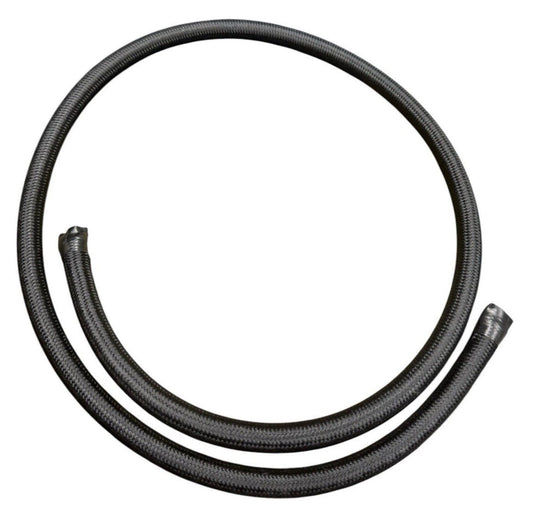 JackSpania Racing 6AN fuel line hose fitting kit with braided nylon and stainless steel fittings for oil and gas applications, 3 feet.