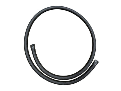 JackSpania Racing 6AN braided nylon fuel line hose fitting kit with stainless steel fittings, 3 feet for oil and gas engine applications.