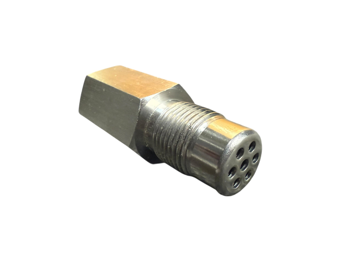 JackSpania Racing Oxygen O2 Sensor M18 x 1.5 extender spacer adapter attached to exhaust system with catalytic converter and engine components