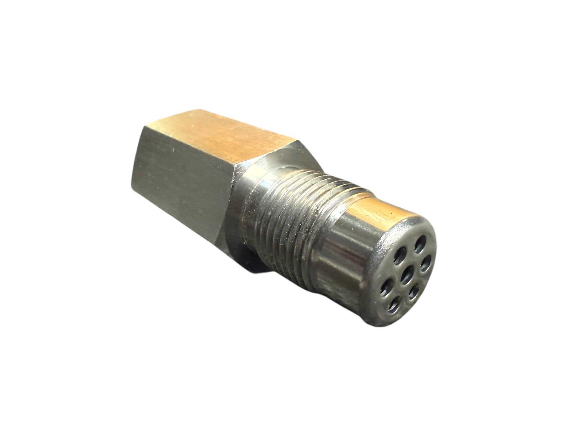 JackSpania Racing Oxygen O2 Sensor M18 x 1.5 extender spacer adapter attached to exhaust system with catalytic converter and engine components