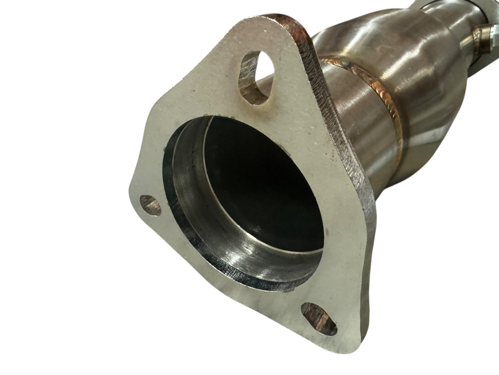 JackSpania Racing 3-way slip fit adjustable telescoping catalytic converter for exhaust system, 2.5” to 3” catted exhaust part.