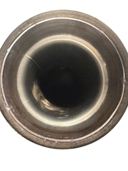 High flow catless J-pipe downpipe for 2022+ Subaru WRX VB from JackSpania Racing, showing the stainless steel exhaust pipe with smooth bends.