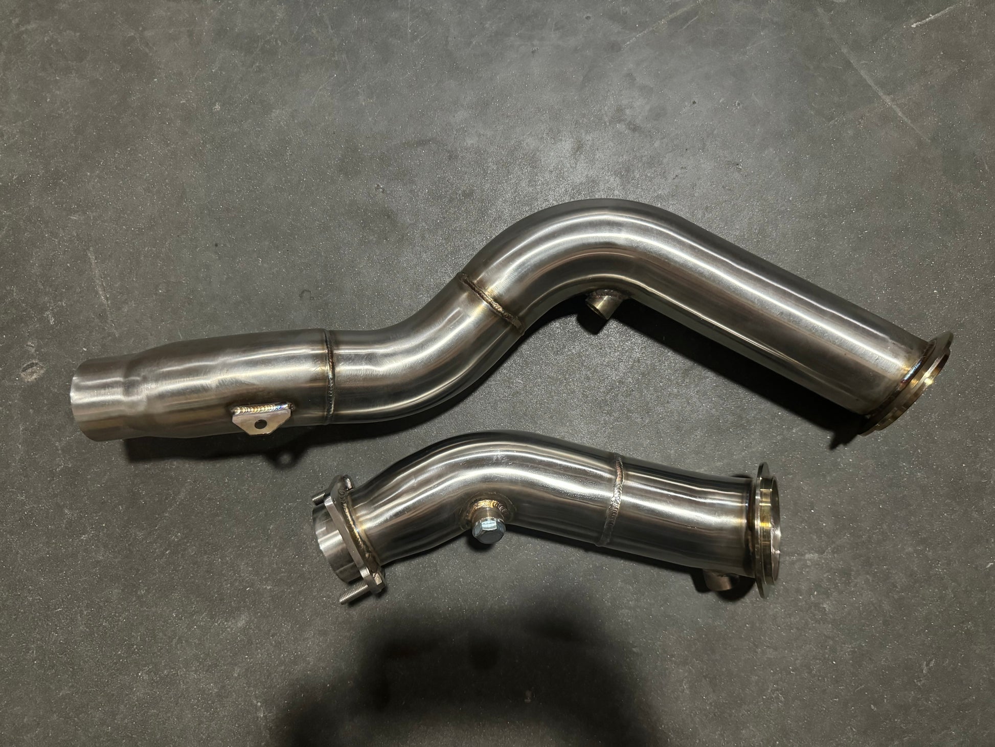 Stainless steel 3-inch downpipe for BMW S55 F80 F82 F87 M3 M4 F80 F82 F83 exhaust system by JackSpania Racing