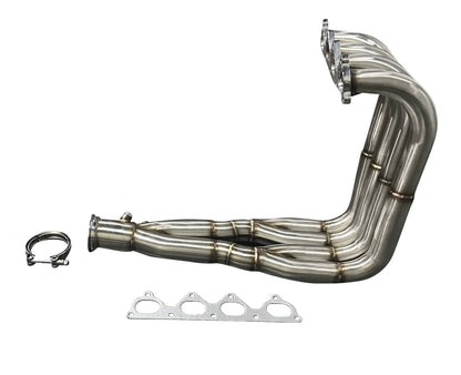 JackSpania Racing H Series Drag Race Header Tri-Y 6-step big tube exhaust with 3-inch collector for H22 and F20B engines.