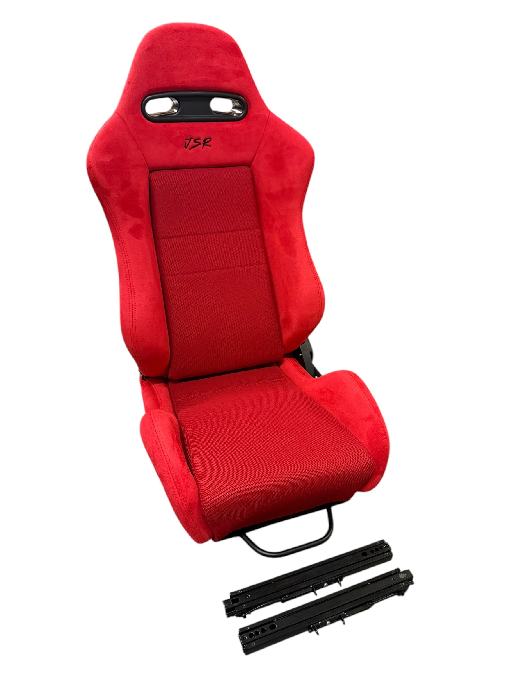 Reclinable slider seat for Recaro SR4 style Acura RSX DC5, JackSpania Racing drivetrain part with adjustable seat mechanism.