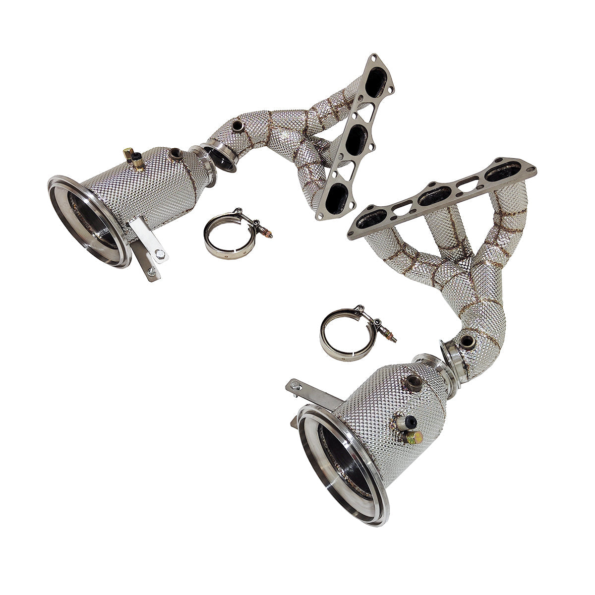 JackSpania Racing Porsche 911 GT3 GT3RS catback exhaust system with headers, featuring valved performance upgrade for 991 and 992 models.