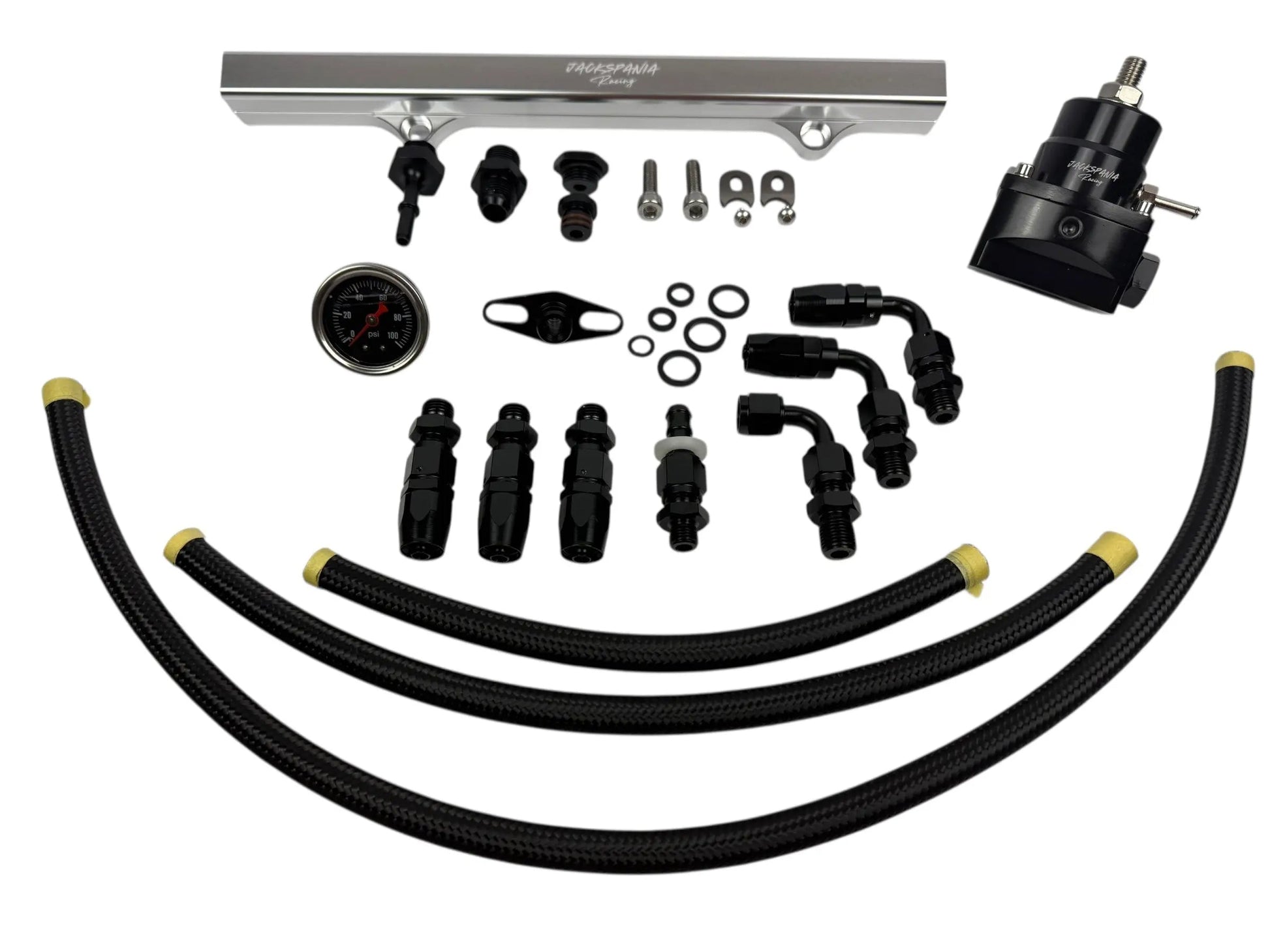 Jack Spania Racing K Series Budget Tucked K Swap Fuel Line System Kit for K20, K24 engines in Honda Civic and Integra models.