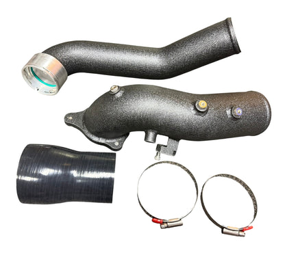 JackSpania Racing turbo charge pipe upgrade kit for BMW G20/G29 and Toyota GR Supra A90 B58 3.0L engine parts.