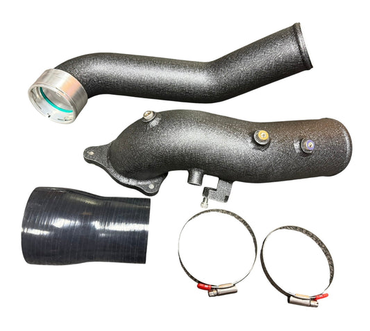 JackSpania Racing turbo charge pipe upgrade kit for BMW G20/G29 and Toyota GR Supra A90 B58 3.0L engine parts.