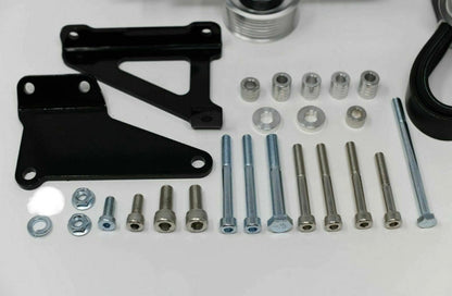 Jack Spania Racing K Series AC PS Eliminator Pulley Kit for Honda Acura K20 K24 K Swap engine, RSX Type S delete, engine parts