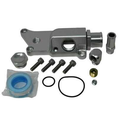 Jack Spania Racing K Series upper coolant housing temp sensor for K20Z3 and K24 engines with 16AN connection.